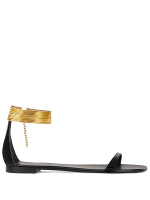 

Kay flat leather sandals, Giuseppe Zanotti Kay flat leather sandals