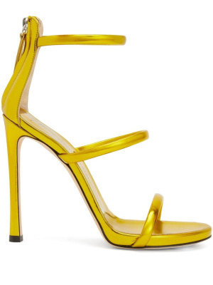 

Metallic-effect high-heeled sandals, Giuseppe Zanotti Metallic-effect high-heeled sandals