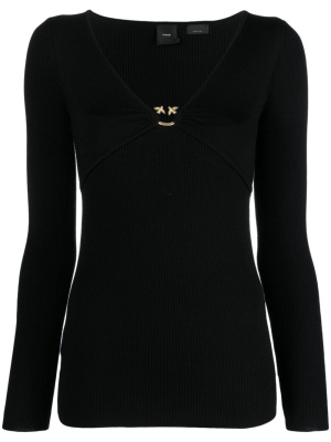 

Love Birds-embellished layered top, PINKO Love Birds-embellished layered top