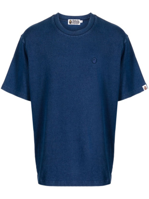 

Logo-embroidered cotton T-shirt, A BATHING APE® Logo-embroidered cotton T-shirt