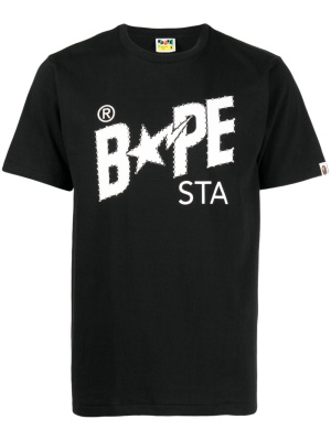 

Logo-print cotton T-shirt, A BATHING APE® Logo-print cotton T-shirt