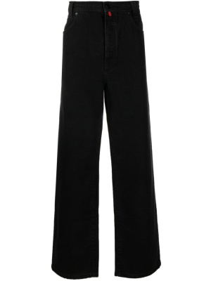 

Logo-patch straight-leg jeans, 032c Logo-patch straight-leg jeans