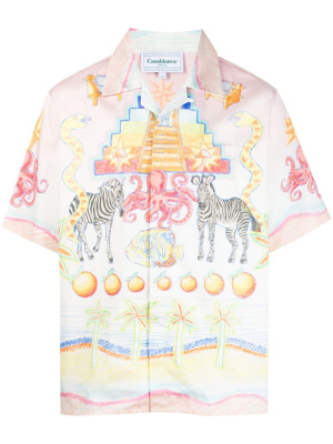 

L'Arbre de Vie cotton shirt, Casablanca L'Arbre de Vie cotton shirt