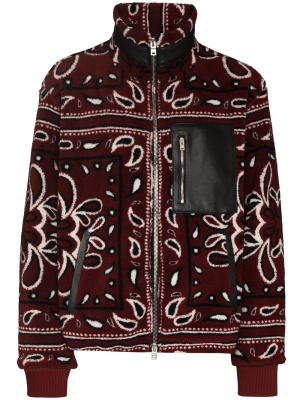 

Bandana print fleece jacket, AMIRI Bandana print fleece jacket