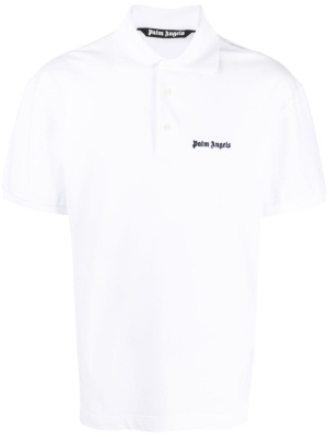 

Logo-embroidered polo shirt, Palm Angels Logo-embroidered polo shirt