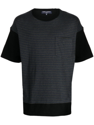 

Striped panelled T-shirt, Comme Des Garçons Homme Striped panelled T-shirt