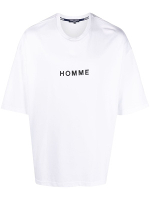 

Slogan-print cotton T-shirt, Comme Des Garçons Homme Slogan-print cotton T-shirt