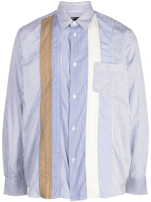 

Panelled striped shirt, Comme Des Garçons Homme Panelled striped shirt