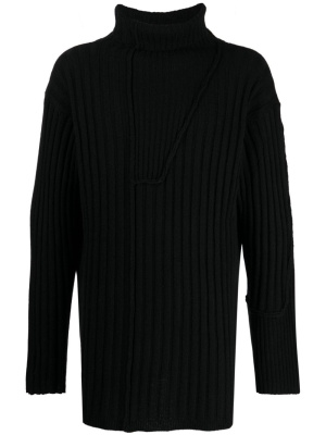 

Ribbed-knit roll-neck jumper, Yohji Yamamoto Ribbed-knit roll-neck jumper