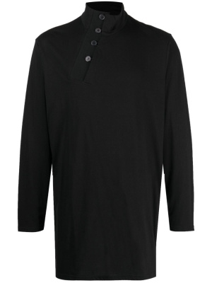 

Off-centre button jersey jumper, Yohji Yamamoto Off-centre button jersey jumper