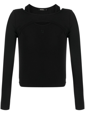 

Cut-out detail long-sleeve top, MISBHV Cut-out detail long-sleeve top