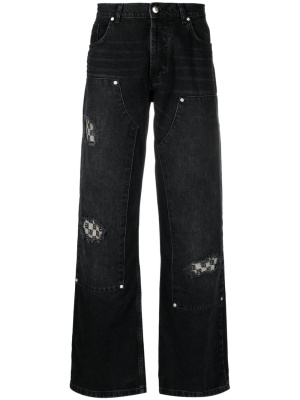 

Distressed straight-leg jeans, MISBHV Distressed straight-leg jeans