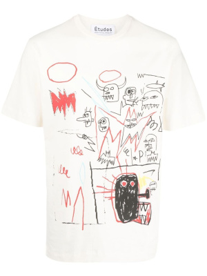 

Painterly-print organic cotton T-shirt, Etudes Painterly-print organic cotton T-shirt