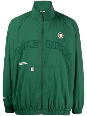 

Logo-embroidered high-neck jacket, AAPE BY *A BATHING APE® Logo-embroidered high-neck jacket