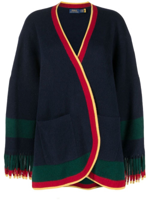 

Fringed cape-style cardigan, Polo Ralph Lauren Fringed cape-style cardigan