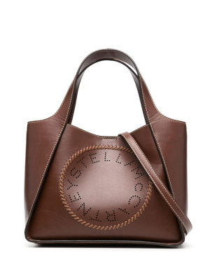 

Logo-perforated panelled tote bag, Stella McCartney Logo-perforated panelled tote bag
