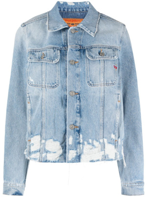 

Distressed-effect denim jacket, Diesel Distressed-effect denim jacket