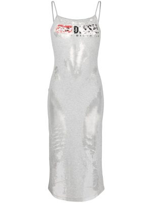

Faded-effect logo-print dress, Diesel Faded-effect logo-print dress