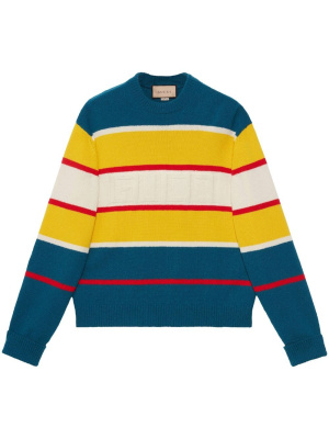 

Striped-knit jumper, Gucci Striped-knit jumper