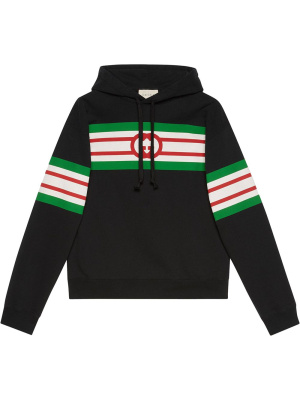 

Stripe-print hoodie, Gucci Stripe-print hoodie