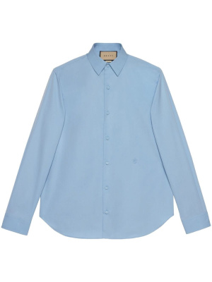 

Slim-cut button-down shirt, Gucci Slim-cut button-down shirt