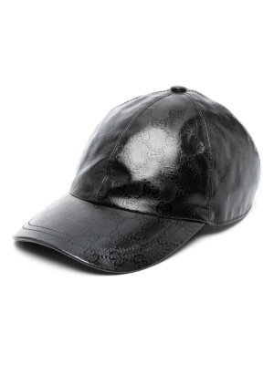 

Interlocking G-logo leather cap, Gucci Interlocking G-logo leather cap