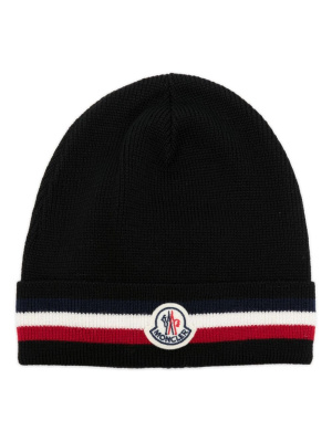 

Logo-patch wool beanie, Moncler Logo-patch wool beanie