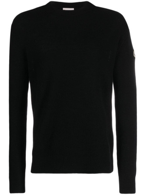 

Logo-patch ribbed-knit jumper, Moncler Logo-patch ribbed-knit jumper