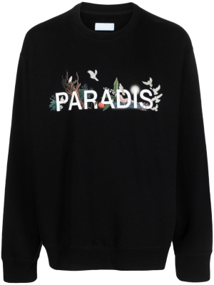

Logo-print cotton sweatshirt, 3PARADIS Logo-print cotton sweatshirt