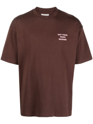 

Slogan-print cotton T-shirt, Drôle De Monsieur Slogan-print cotton T-shirt