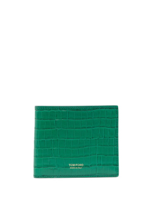 

Crocodile-effect bi-fold wallet, TOM FORD Crocodile-effect bi-fold wallet