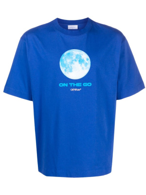 

Moon-print cotton T-shirt, Off-White Moon-print cotton T-shirt