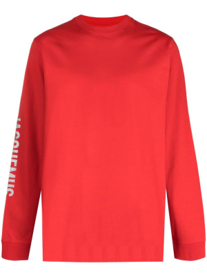 

Logo-print long-sleeve T-shirt, Jacquemus Logo-print long-sleeve T-shirt