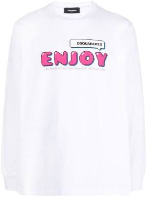 

Enjoy-print long-sleeve T-shirt, Dsquared2 Enjoy-print long-sleeve T-shirt