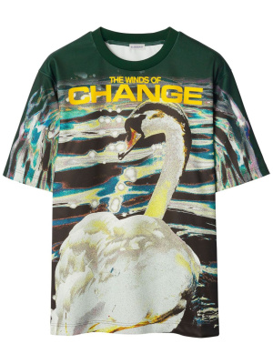 

Graphic-print crew-neck T-shirt, Burberry Graphic-print crew-neck T-shirt