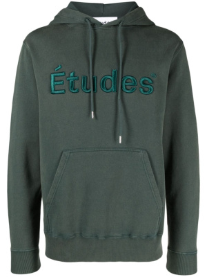 

Klein logo-embroidered hoodie, Etudes Klein logo-embroidered hoodie