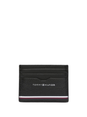 

Logo-stamp leather cardholder, Tommy Hilfiger Logo-stamp leather cardholder