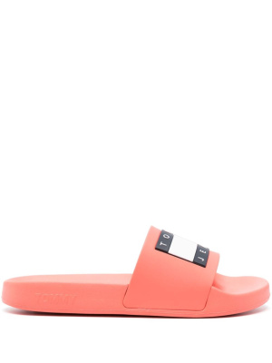 

Logo-patch round-toe slides, Tommy Jeans Logo-patch round-toe slides