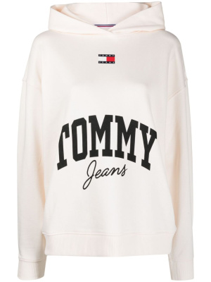 

Logo-print cotton hoodie, Tommy Jeans Logo-print cotton hoodie