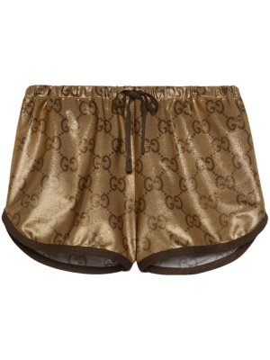 

Metallic monogram drawstring shorts, Gucci Metallic monogram drawstring shorts