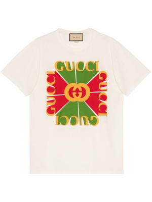 

Vintage logo-print cotton T-shirt, Gucci Vintage logo-print cotton T-shirt