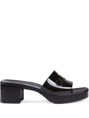 

Logo embossed sandals, Gucci Logo embossed sandals