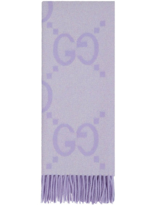 

GG jacquard cashmere scarf, Gucci GG jacquard cashmere scarf