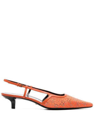 

GG-embellished 35mm slingback pumps, Gucci GG-embellished 35mm slingback pumps