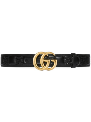 

GG Marmont Matelassé leather belt, Gucci GG Marmont Matelassé leather belt