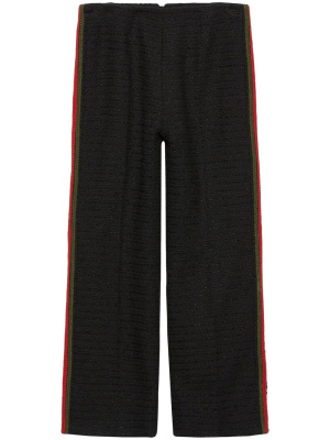 

Stripe-detail tweed trousers, Gucci Stripe-detail tweed trousers