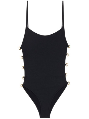 

Horsebit metallic-finish swimsuit, Gucci Horsebit metallic-finish swimsuit