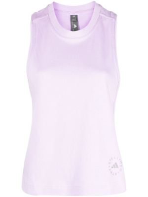 

Logo-print sleeveless tank top, Adidas by Stella McCartney Logo-print sleeveless tank top