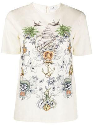 

Sailor-print T-shirt, ETRO Sailor-print T-shirt