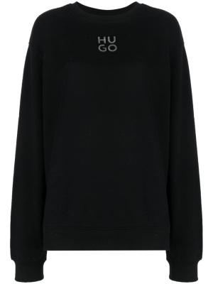 

Logo-print cotton sweatshirt, HUGO Logo-print cotton sweatshirt